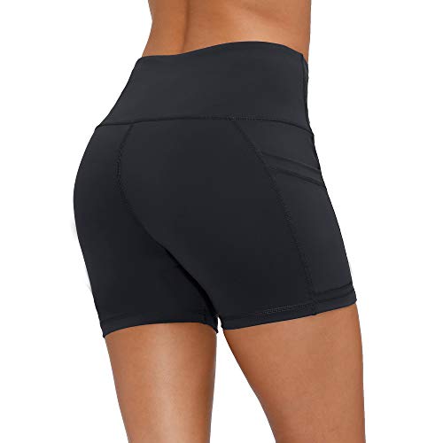 image for CQC Women's High Waist Yoga Shorts Compression Workout Running Bike Sh