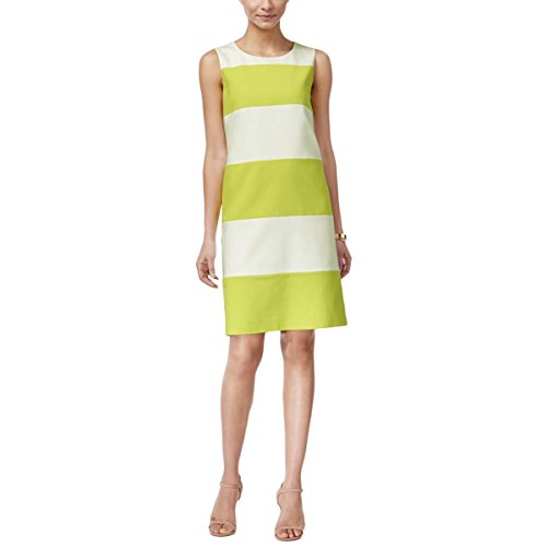 Anne Klein Women's Cotton Color Blocked Shift Dress