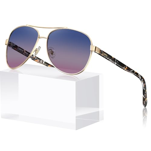 CARFIA Lightweight Metal Frame Polarized Sunglasses