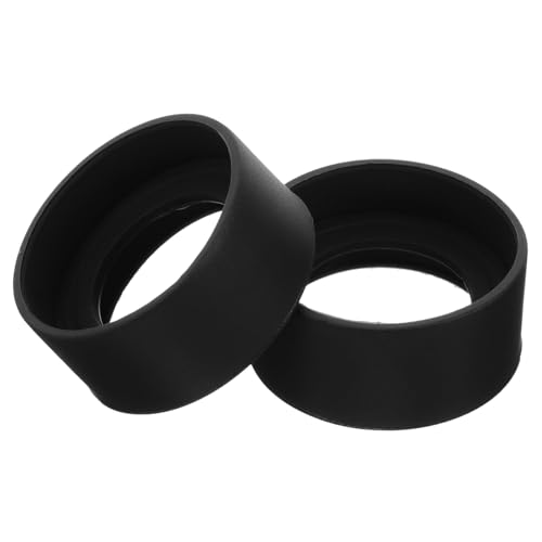 Happyyami 2pcs Microscope Protective Cover Glasses Side Shields Eyecups Lens Cover Eyepiece Cup for Microscopes