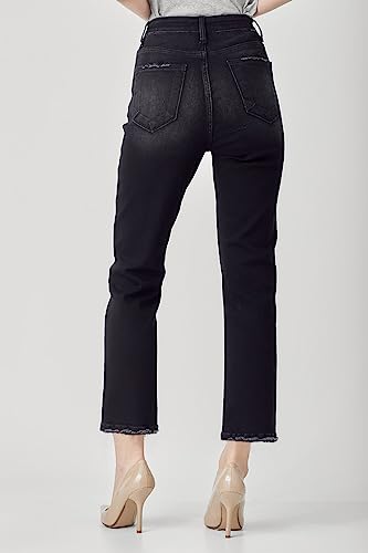 SALT TREE Risen Jeans - High Rise Crop Straight Jeans - RDP52502