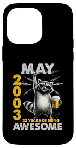 23rd Birthday Raccoon Beer May 1996 Vintage 23 Years Old �X�}�z�P�[�X iPhone 14 Pro Max �p