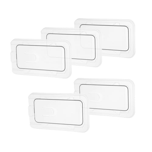 DOITOOL 5 Piezas Protector Pantalla de Cristal Templado Transparente Cobertura Compatible con Apple Película Protectora Teléfono
