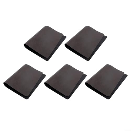 Shophubio Lot de 5 sets de table rectangulaires en cuir résistant à la chaleur, lavables, antidérapants, double face, faciles à nettoyer, réutilisables...