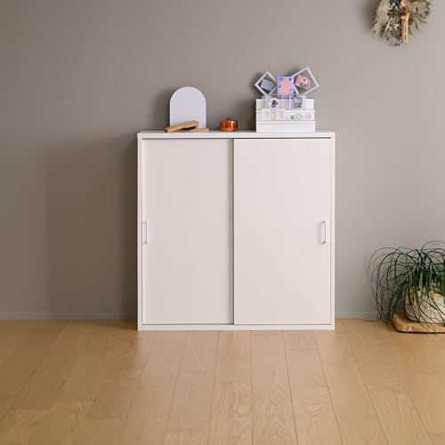 �R�P(YAMAZEN) �{�I ���t�� ������ ��90.5 ���s29 ����92.5cm ��e�� �ςݏd�ˉ\ �X���C�h�� �ؐ� 4�i �X���� �}�b�g�z���C�g COR-9090SD(MWH)