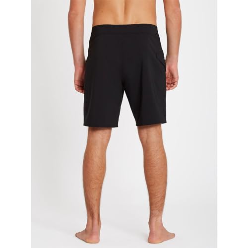Volcom Lido Solid Mod 18 Boardshort elastico y resistente en color negro original 4