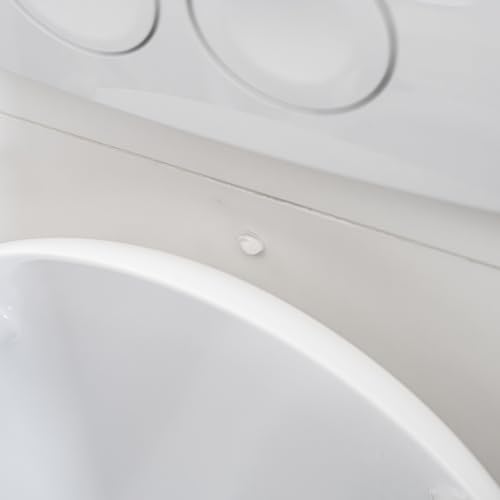 HELPMATE Gummipuffer transparent 50 Stück klein rund selbstklebend 8mm x 1,6mm Höhe Lärm- und Rutschstopper Elastikpuffer Schutzpuffer Türpuffer