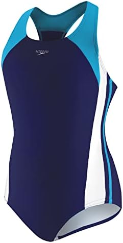 Speedo Girl's Swimsuit One Piece Infinity Splice Thick Strap