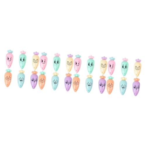 Marqueurs fluorescents carotte pratiques pour un surlignage précis en scrapbooking