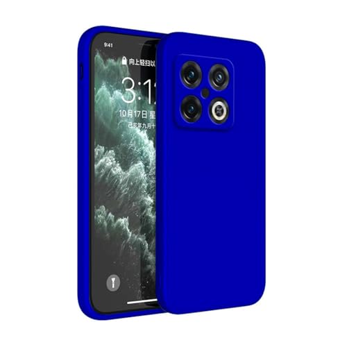 Coque de téléphone de luxe pour Oneplus 10T antichoc en silicone souple au fini carré