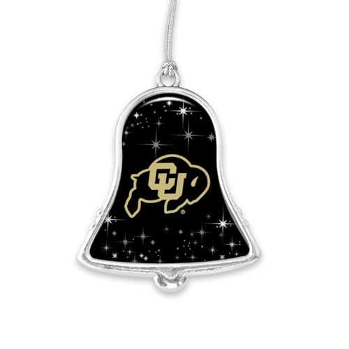 Colorado Buffaloes Bell Silver Metal Christmas Ornament Gift Decoration CU