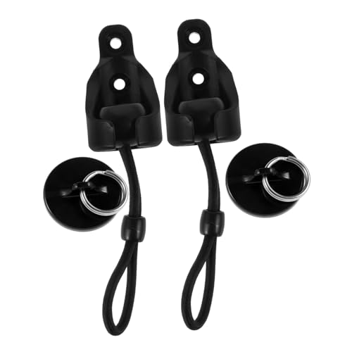 COHEALI 1Set Bungee Cord End Cap Set Windproof Curtain Lock Kit with Spring Ball Cord and Base for Roller Shades and Blinds Easy Installation with Screws and Wall Plugs
