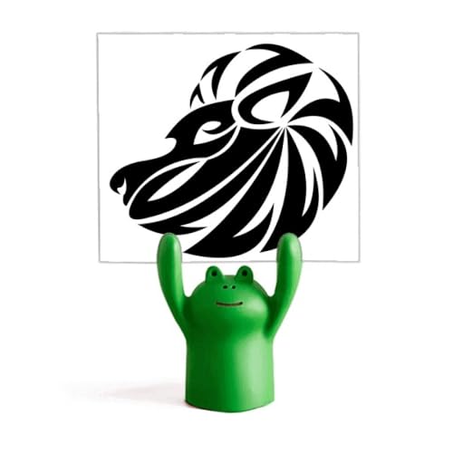 Grenouille support mémo zodiaque Lion pour décorer votre bureau