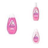 Kit Rutina Johnson's Baby Gotas de Brillo: Shampoo 750ml + Spray 200ml + Acondicionador 400ml