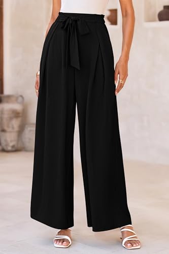 PRETTYGARDEN Women's Wide Leg Work Pants Business Casual High Waisted Loose Palazzo Trouser Summer Clothes3