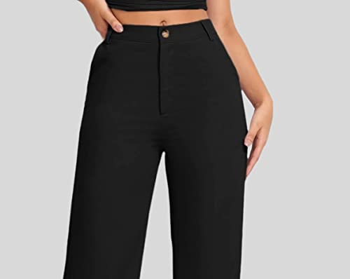 Image of Elendra Women Lycra - Bootcut Trousers Pant Wide Leg