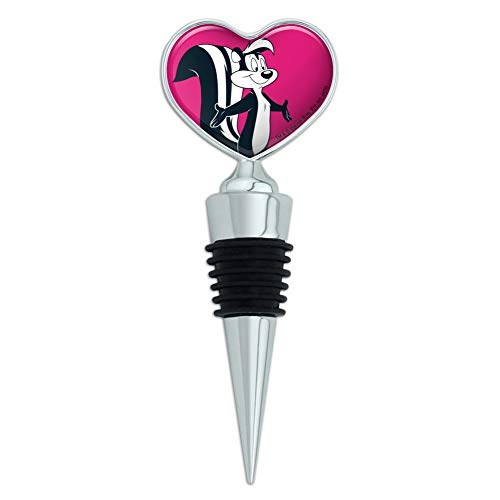Looney Tunes Pepe Le Pew Heart Love Wine Bottle Stopper