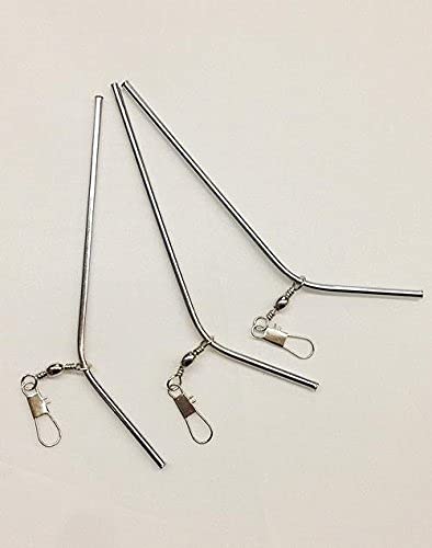 Lot De 10 Anti-enchevêtrements Courbés En Métal Pour Pêche Feeder – Avec Mousquetons Et Tubes De Passage, Stables Et Solides