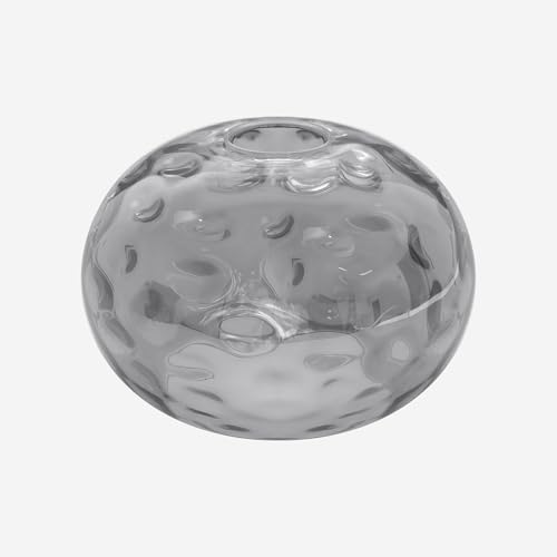 Wrlmfy 7' Glass Shade Replacement for E26 Pendant Lights, Smoked Grey Globe Lampshade...