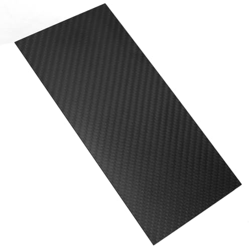 QWORK® 3K Pannello in fibra di carbonio, 100x200x0.5MM, Fibra di