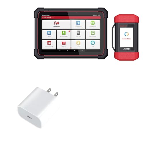 BoxWave Charger Compatible with Launch X-431 Torque Link (10.1 in) - PD GAN miniCube (30W), 30W Tiny PD GAN Type-C Wall Charger - Winter White