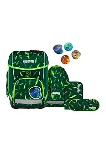 ergobag Schulranzen-Set cubo Set Bärtastisch - Grün