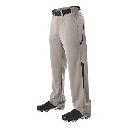 Alleson Athletic Two Color Baseball Pants XL Grey/ Black