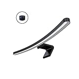 LYMAX 曲面 モニター掛け式ライト スクリーンバー 目に優しい 反射防止 輝度/色温度調整可能 無段階調光 モニターライト pc デスクライト USBライト スクリーンライト スペース節約 リモコン付き USB-Cケーブル付き PC作業 読書 仕事 寝室 卓上に対応(Pro版)