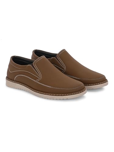 Image of STANPHORD Men Slip-On Casual Sneakers | PU Leather Water Resistant | TPE Anti-Slip Sole | Cushioned Everyday Walking Office Casual Wear (TPSG 3920)
