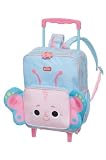 Mochila Escolar Infantil Bolsa c Rodinhas Menina Borboleta