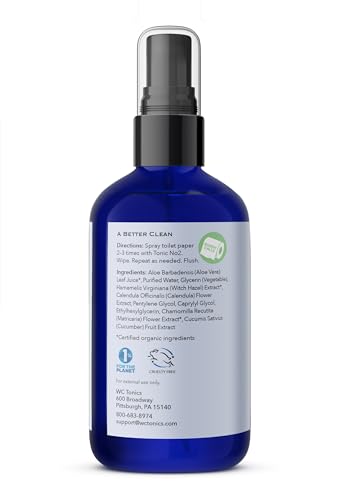 no2 toilet paper spray alternative to wet wipes 8oz  500 wipes all natural eco friendly cruelty free gentle for children spray your toilet paper for a better clean - 8 oz