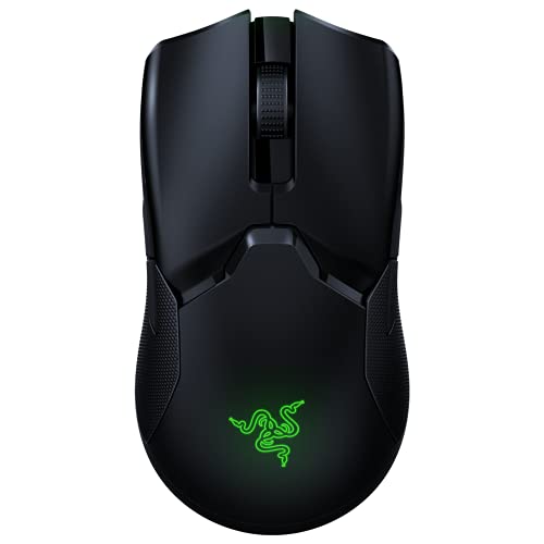 Razer Viper Ultimate Lightest Wireless Gaming Mouse: Fastest Gaming Switches - 20K DPI Optical Sensor - Chroma Lighting - 8 Programmable Buttons - 70 Hr Battery - Classic Black