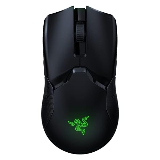Razer Viper Ultimate Lightweight Wireless Gaming Mouse: Fastest Gaming Switches - 20K DPI Optical Sensor - Chroma Lighting - 8 Programmable Buttons - 70 Hr Battery - Classic Black