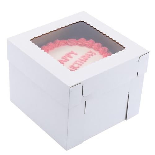 16x16x14 Tall Cake Boxes, 3-Pack
