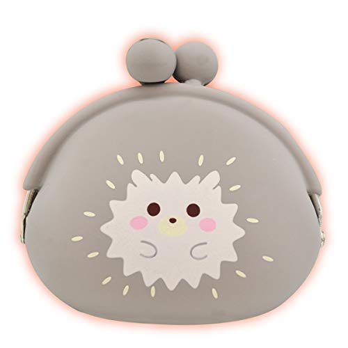 山二(Yamani) デザイン小物 ハリネズミ H9×W10×D4cm からふるふれんず シリコン がまぐち 9303