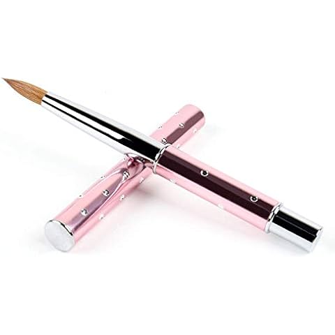 ANGNYA Pincel de Acrílico para Uñas con Diamante #8 Cover