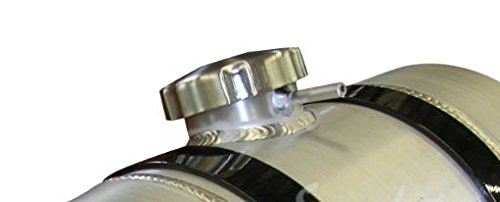 Motorcycle Auxiliary Fuel/Gas Tank - 10X14 Center Spun Aluminum Gas Tank - 4.5 Gallon Baffle & Vent Tube - Made In The Usa! #TOP1