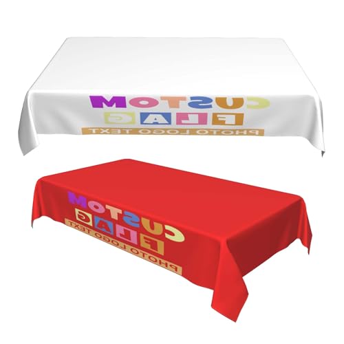 MOSGDBV Copritavolo Personalizzata – Il Tuo Con Foto Testo.Tovaglie Personalizzate Per Decorazioni Di Festa, Matrimonio, Compleanno, Lavabile E Resistente, Tovaglia O Decorazione Per La Casa 60x90