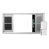 Ventilatore di Scarico COMBO DI LUCE DI SCOLAMENTO SCARICATO COMPLEGGIO, ventola da bagno ultra silenziosa da 2 in 1 con GUIDATO Luce, Vent ventilatore for ventilazione a soffitto 30 × 60 cm for casa