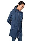 Für Reisen und Alltag Jack Wolfskin Damen Dakar Parka W Atmungsaktiver Regenmantel, Ocean Wave, XS