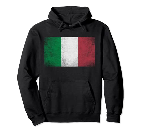 Italian Italy Flag Pride Country Home Nation Family Retro Pullover Hoodie