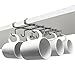 Tassen Becher günstig Kaufen-joeji's Kitchen Tassenhalter Schrankeinsatz Silberne Tassen Aufbewahrung ideal als Becherhalter oder Becherständer Tassen aufhängen unter dem Regal