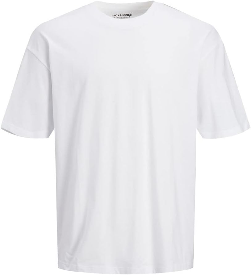 T-Shirt Uomo JACK & JONES Jorbrink Tee SS Crew Neck Noos - Classica In Cotone, Vestibilità Boxe, Girocollo, Colori Unis