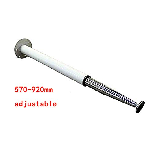 Preisvergleich Produktbild EXUVIATE Tischbeine Möbelfuß Höhenverstellbar Rund Stahl Tischfuß Satin Nickel Verstellbar Teleskopfuß Metall Schreibtischbein 570-920mm,Grün