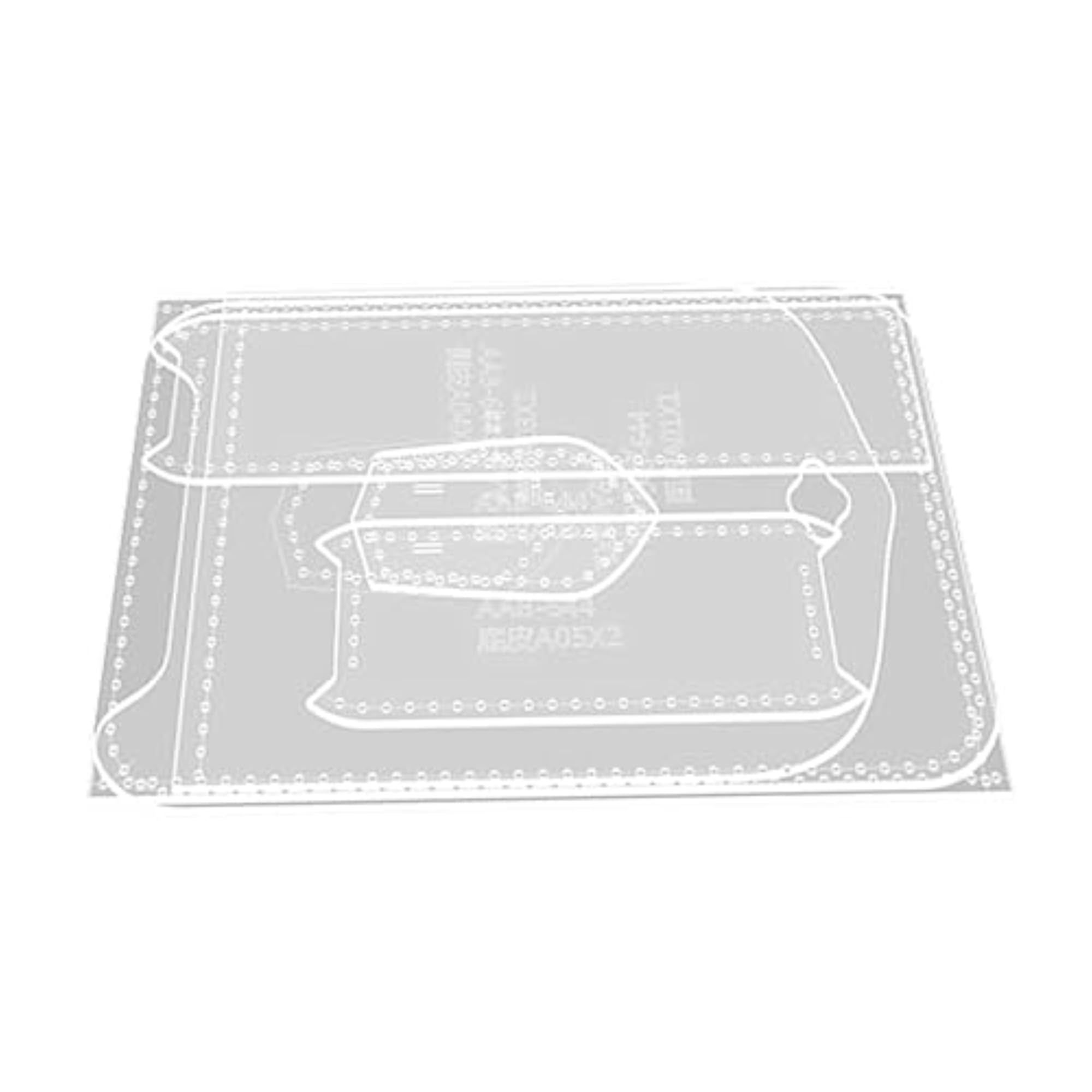 DIY Leather Craft Clear Acrylic Template Tool Set