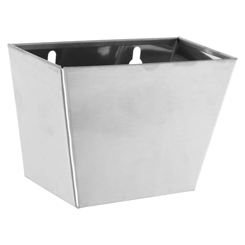 SAFIGLE Recogedor de Tapones de Acero Inoxidable para Botellas Cubo para Tapones de Rosca con Orificios de Drenaje Resistente Intemperie para Jardín y Terraza Compacto y Portátil