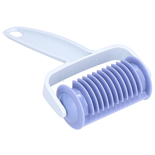 TOPINCN Dough Roller Kitchen Cookies Making Baking Mold DIY Butter Spatula Hob Bread Accessory Tool Creative Roller Knife Pastry Crimpers (Shutter Stripe Bread)