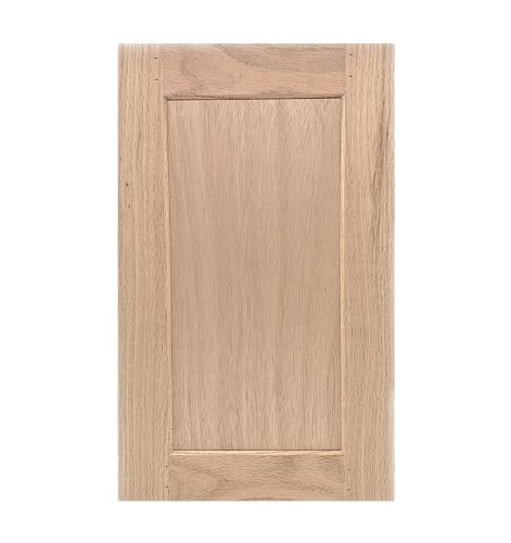 ONESTOCK 18H x 12W Unfinished Oak Kitchen Cabinet Door Replacement, Shaker Style
