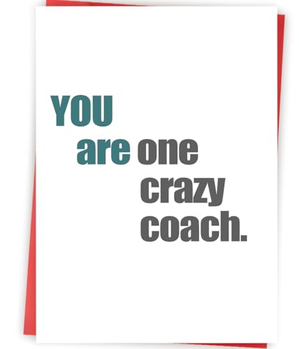 Abeletree Thank You Card for Coach, Basketball Soccer Coaches Appreciation Gifts for Men Women