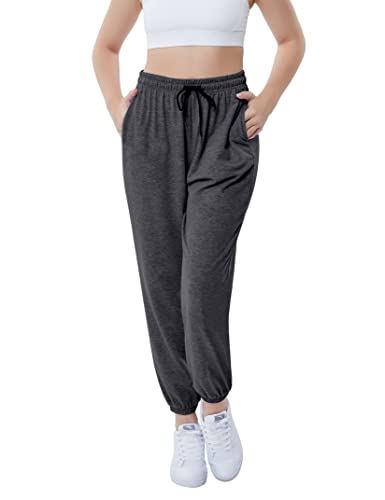 KOJOOIN Womens Casual Baggy Sweatpants High Waisted Joggers Pants Athletic Lounge Trousers with Pockets3